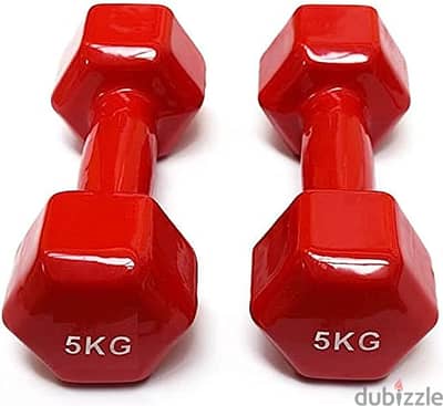 5KG Vinyl dumbbells