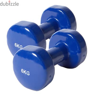 6KG Vinyl dumbbells