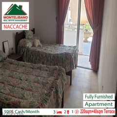 Fully furnished apartment for rent in NACCACHE!!!!