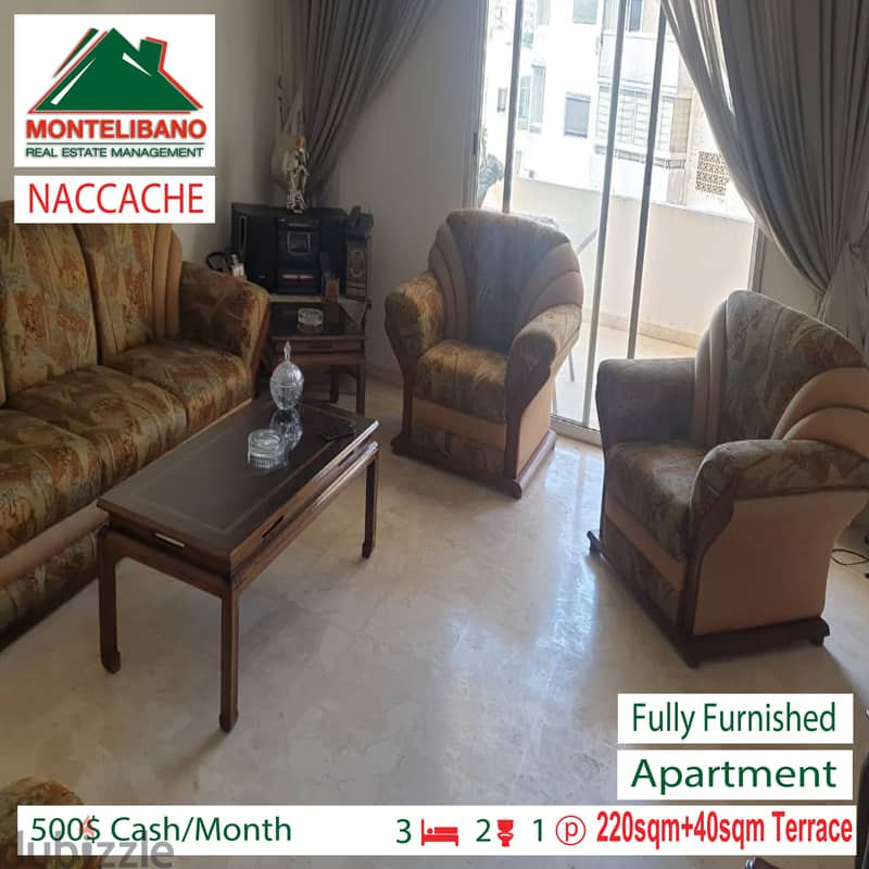 Fully furnished apartment for rent in NACCACHE!!!! 1