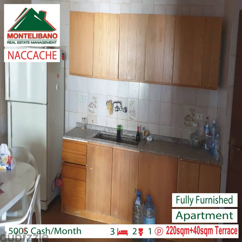 Fully furnished apartment for rent in NACCACHE!!!! 2