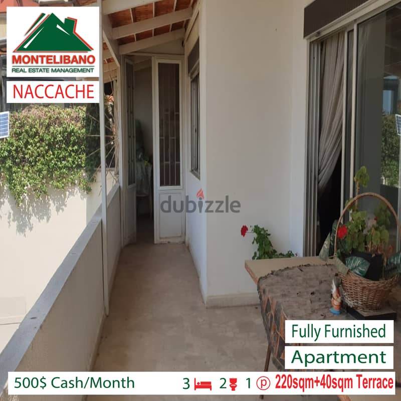 Fully furnished apartment for rent in NACCACHE!!!! 3