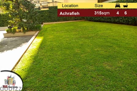 Achrafieh 315m2 | Spacious Apartment | Upgraded | Luxury|