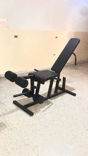 leg extension leg curl bench like new