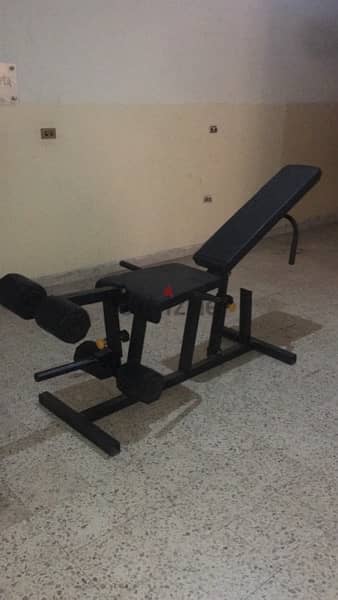 leg extension leg curl bench like new 1