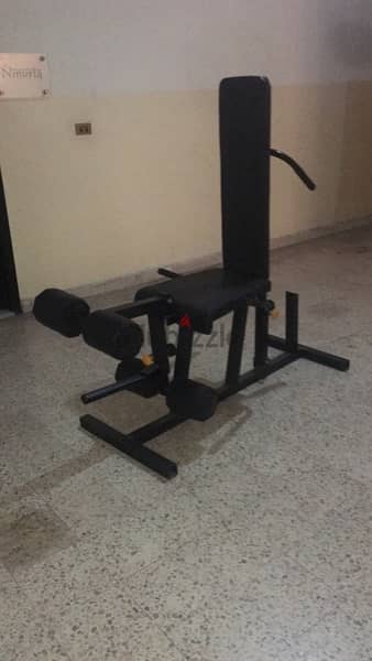 leg extension leg curl bench like new 3