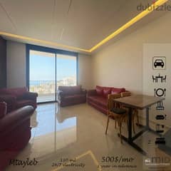 Mtayleb | 24/7 Electricity | Huge Balcony | Open Panoramic View 0