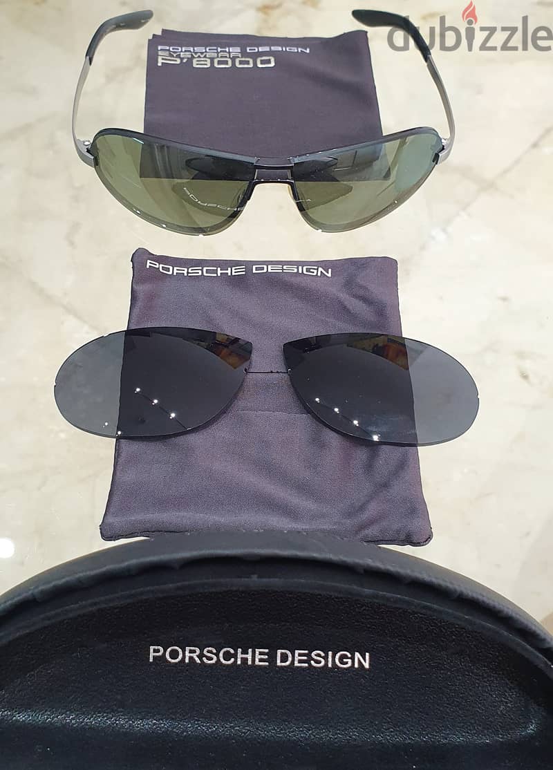 PORSCHE DESIGN Sunglasses with 2 colors exchangeable lenses 3