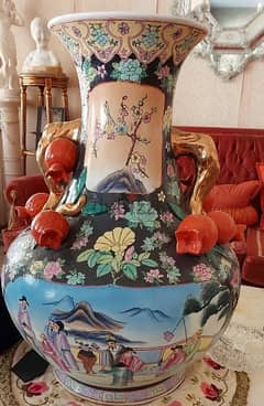 BIG CHINESE VASE MADE BY PORCELAIN FROM CANTON 0
