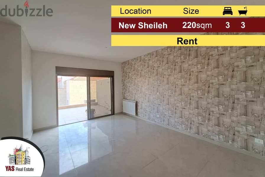 New Sheileh 220m2 + 100m2 Terrace | Rent | Brand New |Prime Location|G 0