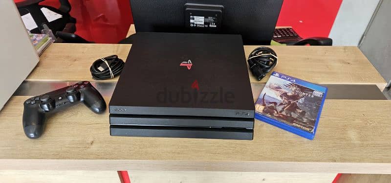 ps4 pro 1 tb with original joystick and cables 2