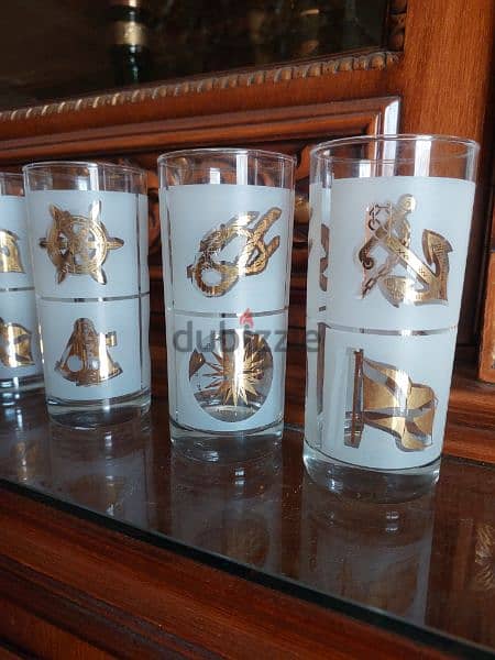 Luxurious Glass Cups ( 6 ) اكواب عريقة عدد 1