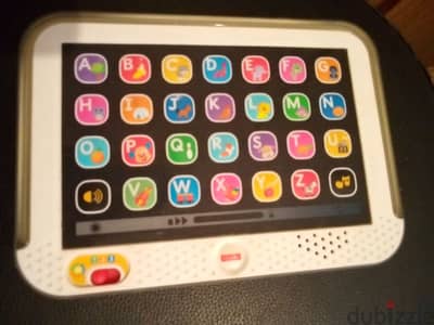 FISHER PRICE FRENCH ALPHABETIC LETTERS+ANIMALS NAMES +VOICES BOARD TOY