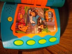 ABC BOOK BOARD +ANIMALS+TRANSPORT+MUSICAL ins VOiCES FRENCH As new TOY