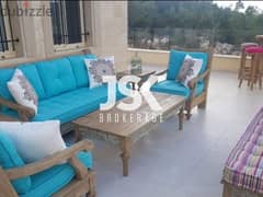 L12737- Furnished Chalet for Sale In Mechmech with Garden & Terrace 0