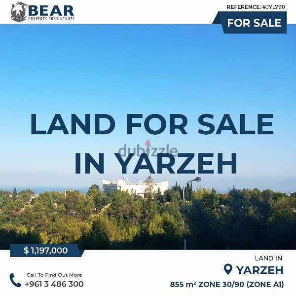 Prime Land for Sale in Yarzeh - Exceptional Opportunity! 0
