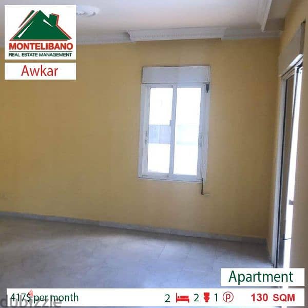 Apartment for rent in Awkar!! 1