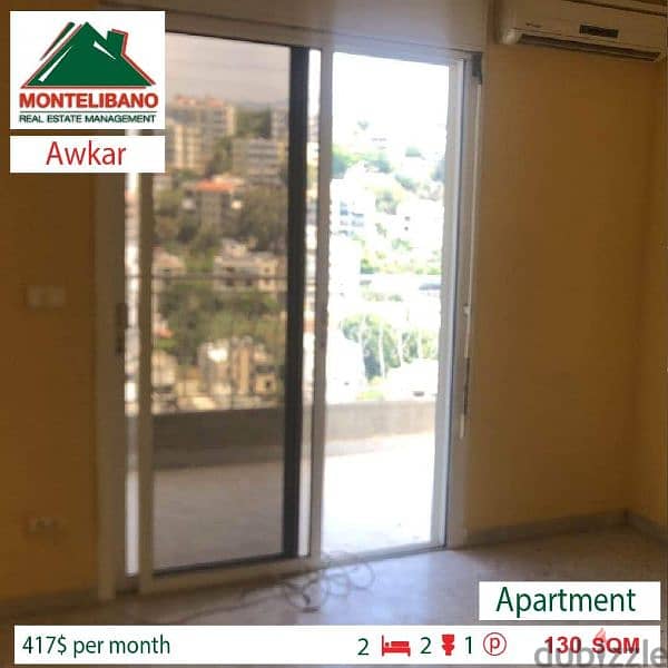 Apartment for rent in Awkar!! 4
