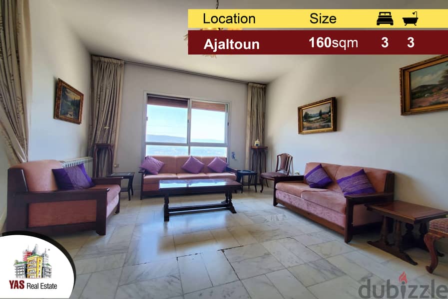 Ajaltoun 160m2 | Well Maintained | Quiet location | View | Catch | TO 0