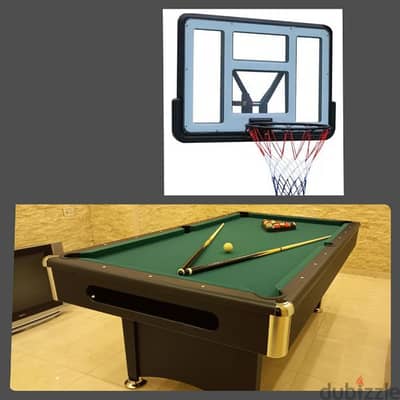 2 in 1 (plexi board + billiard 7.20ft)