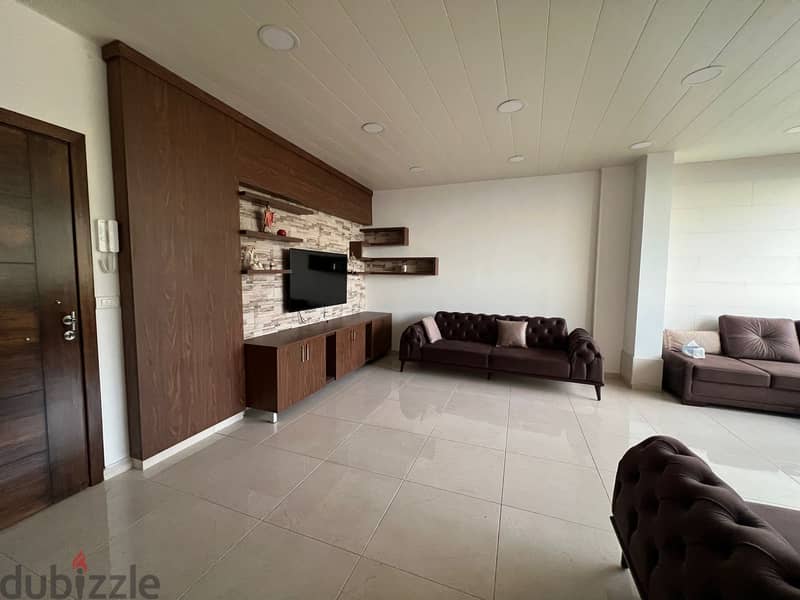 Decorated furnished 105m2 app+mountain/sea view for sale in Maaysra 2
