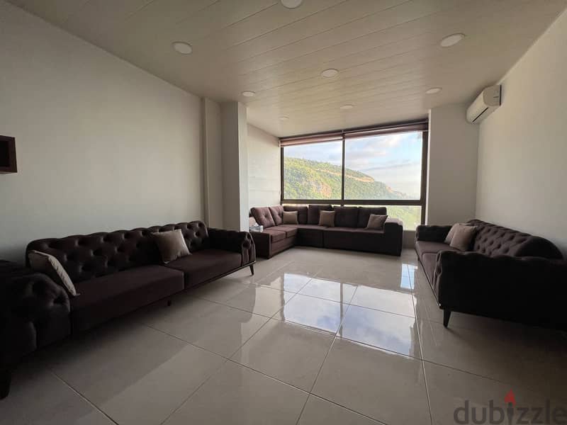 Decorated furnished 105m2 app+mountain/sea view for sale in Maaysra 6