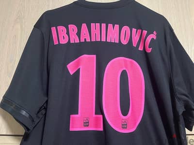 psg paris nike ibrahimović 10 black away special edition jersey  2018