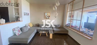 L12705- Furnished Apartment With Garden for Rent in Mazraat Yachouh