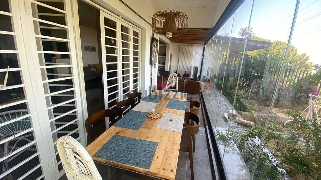 L12705- Furnished Apartment With Garden for Rent in Mazraat Yachouh 7