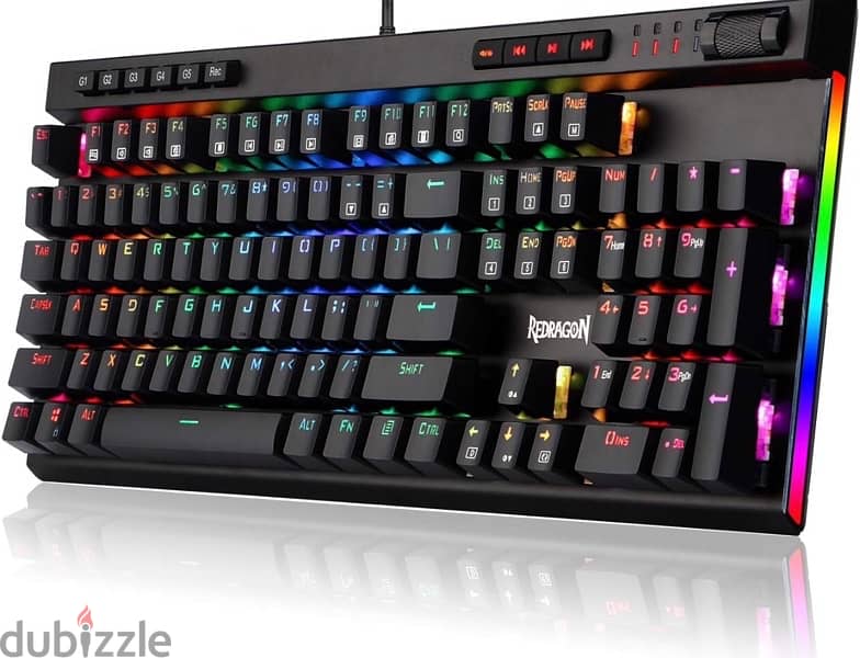 used like new redragon k580 rgb mechanical keyboard 0