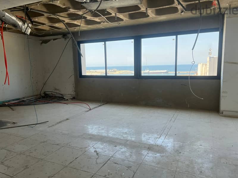 100 Sqm | Office For Rent In Gemmayzeh | Sea View 0