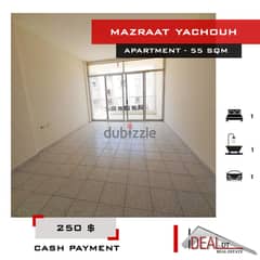 Apartment for rent in mazraat yachouh 55 SQM REF#AG2030