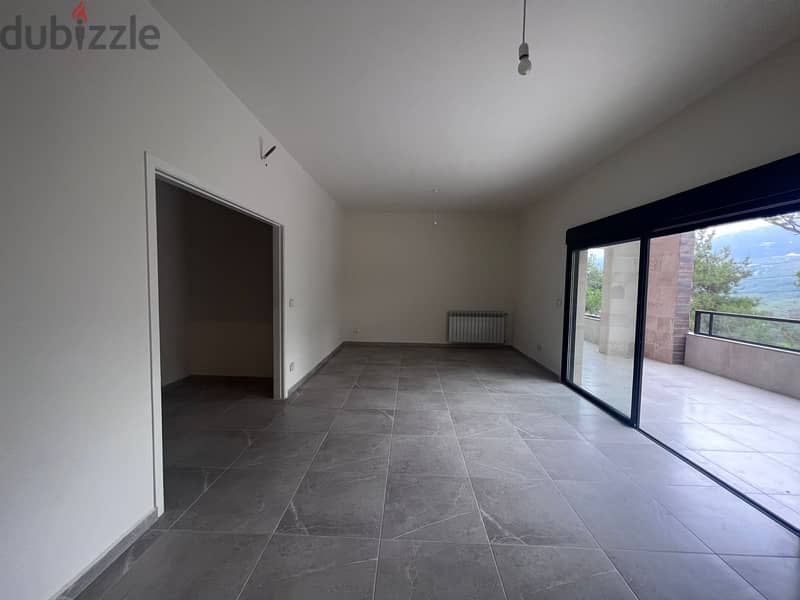 Brand new apartment with a big terrace for sale in Baabdat 2