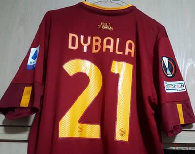 dybala 21 roma newbalance home jersey 22/23