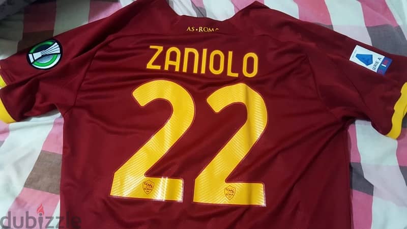 zaniolo 22 ac roma newbalance jersey 2022 0