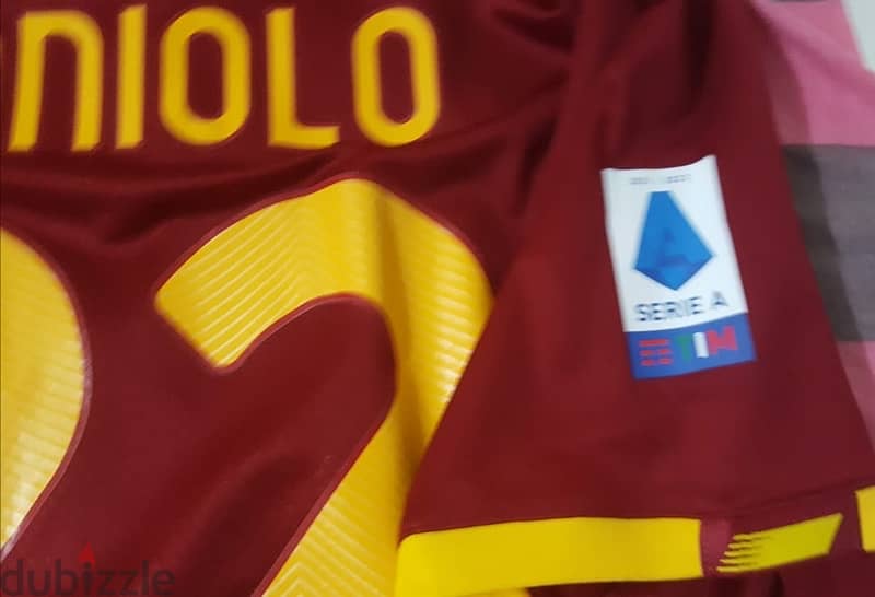 zaniolo 22 ac roma newbalance jersey 2022 4