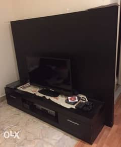 TV cabinet - black wood 2m * 157cm (Original price: 2’000$) 0