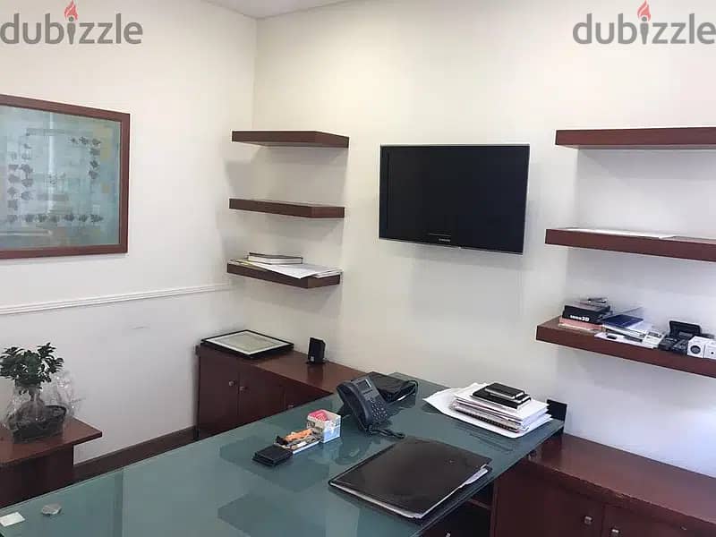 170 Sqm | Fully furnished Office for rent in Adliyeh العدلية 1