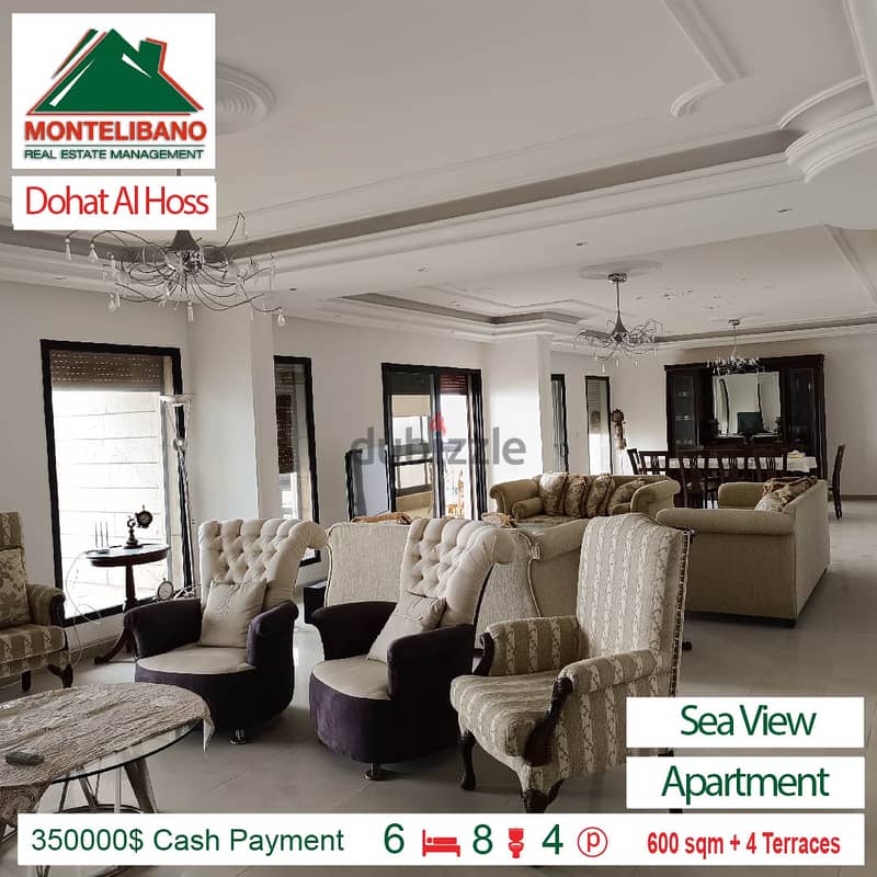 350000$ Cash Payment!!! Apartment for sale in Dohat Al Hoss!!! 4