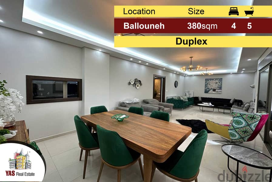 Ballouneh 380m2 | Duplex | Panoramic View | High-End | Catch | 0