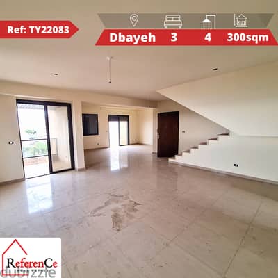 Duplex with Terrace in Dbaye دوبلكس مع تراس في ضبية