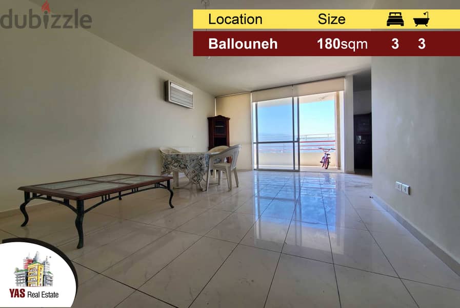 Ballouneh 180m2 | Mint Condition | Open View | Ideal Location | TO 0