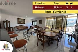 Rabweh 185m2 + 120m2 terrace | Rent | View | Luxury | Furnished | 0