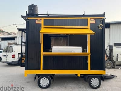 Rolling Prefab Kiosk 3.5m X 2.5m  With 4 Wheels New !!