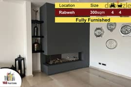 Rabweh 300m2 | Open View | Luxury | Fully Furnished | 0