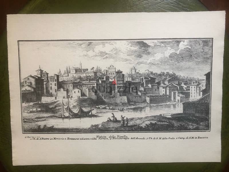 2 Rome 18-19 century etching  G. VASI 1