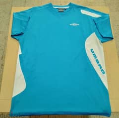 Original "Umbro" Blue & White Sport T-Shirt Size Men's XL 0