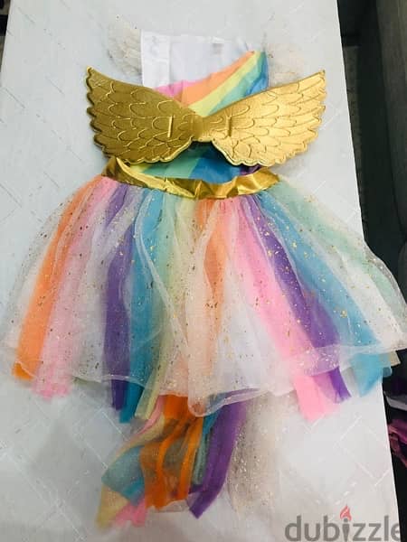 Multicolor Angel costume 6-7 years old 2