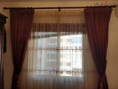 curtains used like new  ستائر