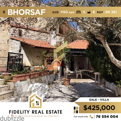 Villa for sale in Bhorsaf - Furnished RK281